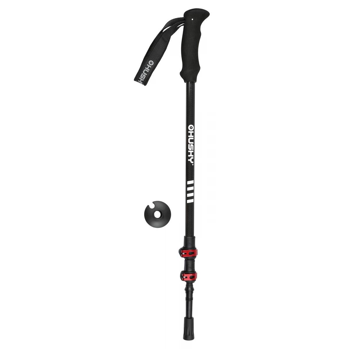 HUSKY Wandelstokken (set) Trekking Siris carbon Flip-lock - Zwart