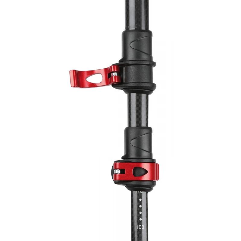 Wandelstokken (set) Trekking Siris carbon Flip-lock - Zwart 4/5
