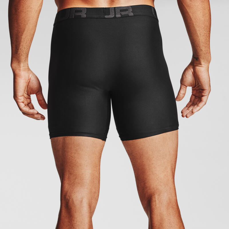 Férfi boxeralsó, Under Armour Charged Tech 6in 2 Pack, fekete