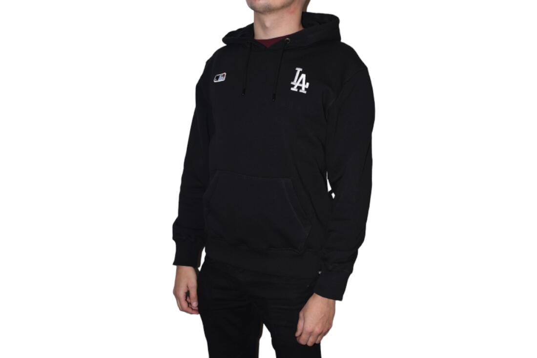 47 Brand MLB Los Angeles Dodgers Hoodie, Homme, Fitness, pulls molletonnés, noir 3/3