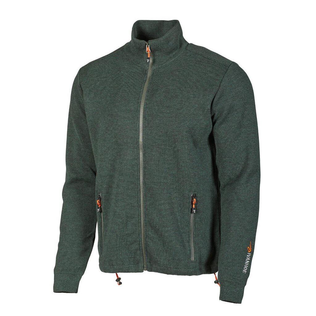 Hadar Full Zip Rifle Green Vest - fine merino wool - Green