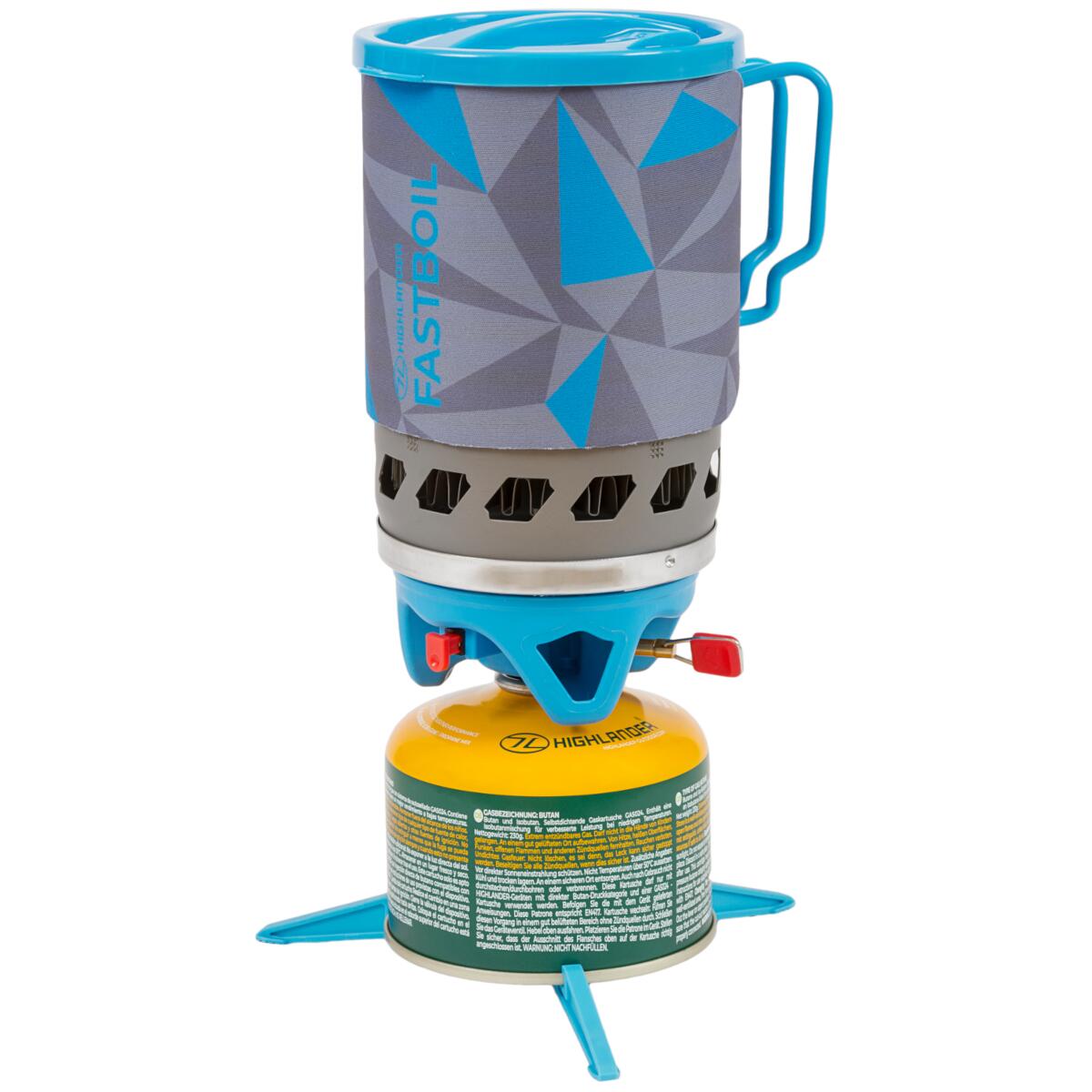 HIGHLANDER Snelkoker gasbrander Fastboil MKIII  1.1 Liter - Blauw