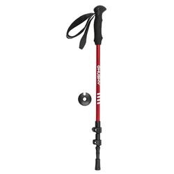 Bâtons de marche (set) Trekking Scaup 3 pièces Flip-lock - Rouge