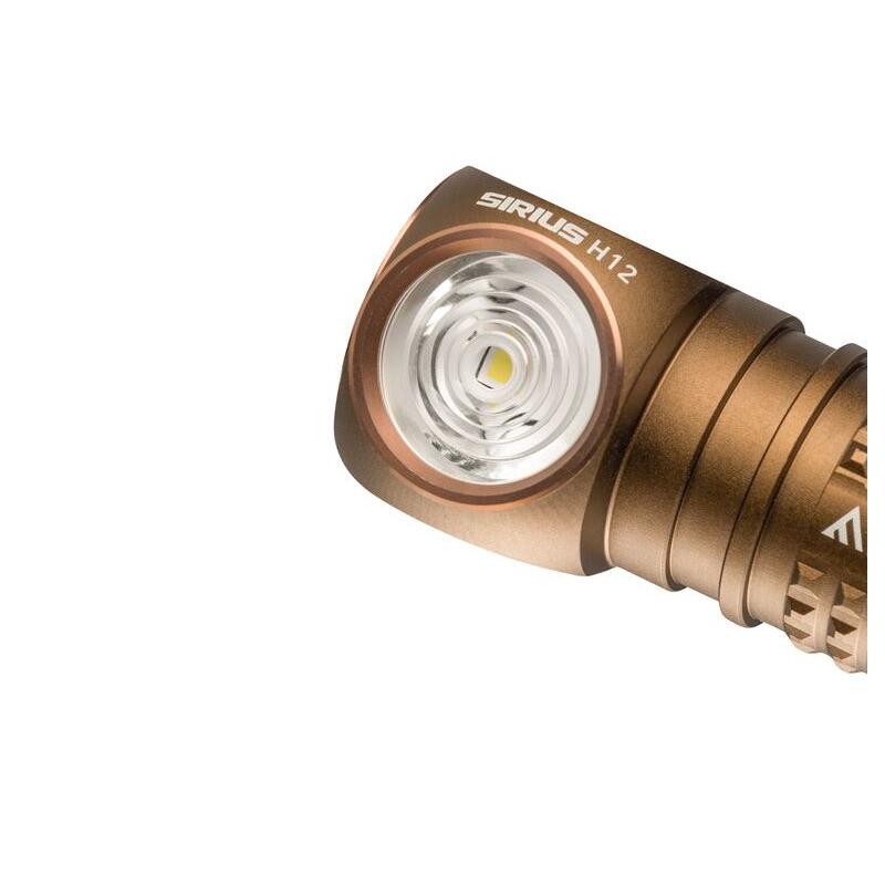 Lampe frontale Sirius H12 Angle - 1200 lumen - Marron