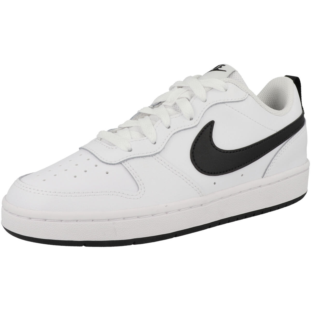 Nike Junior Boys Trainers Court Borough Low 2 Leather Lace Up white UK Size 3.5 4/5