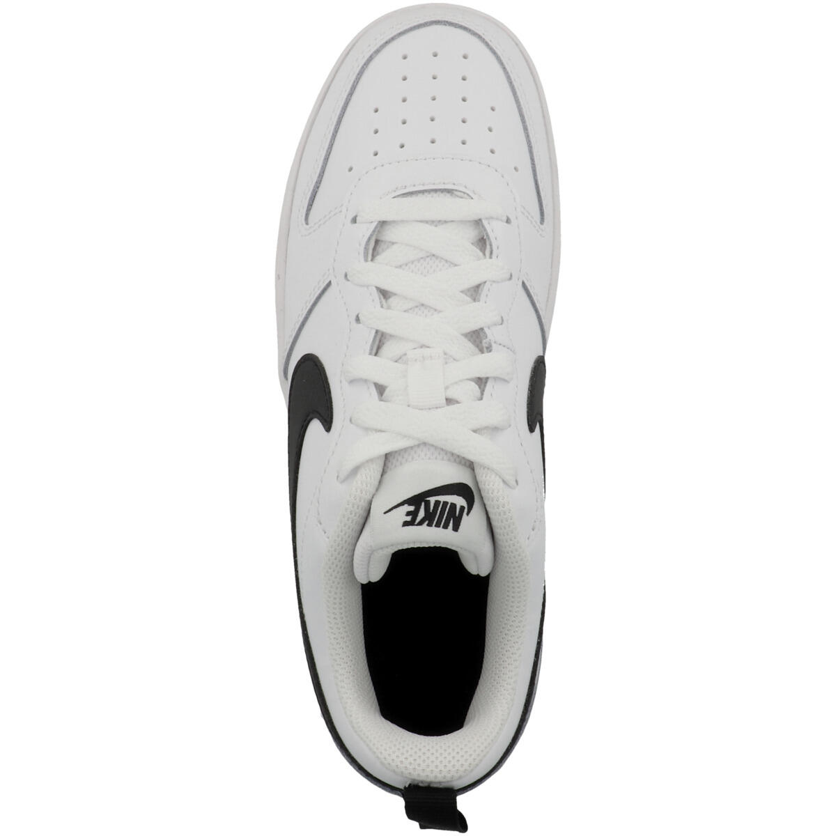Nike Junior Boys Trainers Court Borough Low 2 Leather Lace Up white UK Size 3.5 2/5
