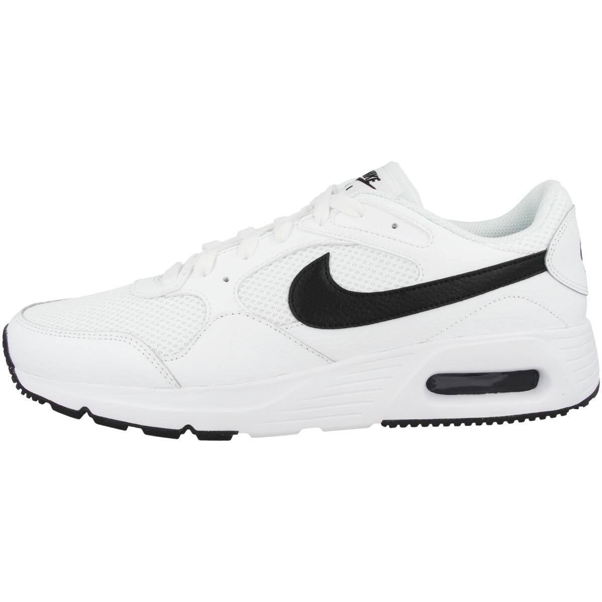 Nike - Chaussures Nike Air Max Blanches Pour Homme - Baskets - Blanc|noir - 48,5 - Decathlon