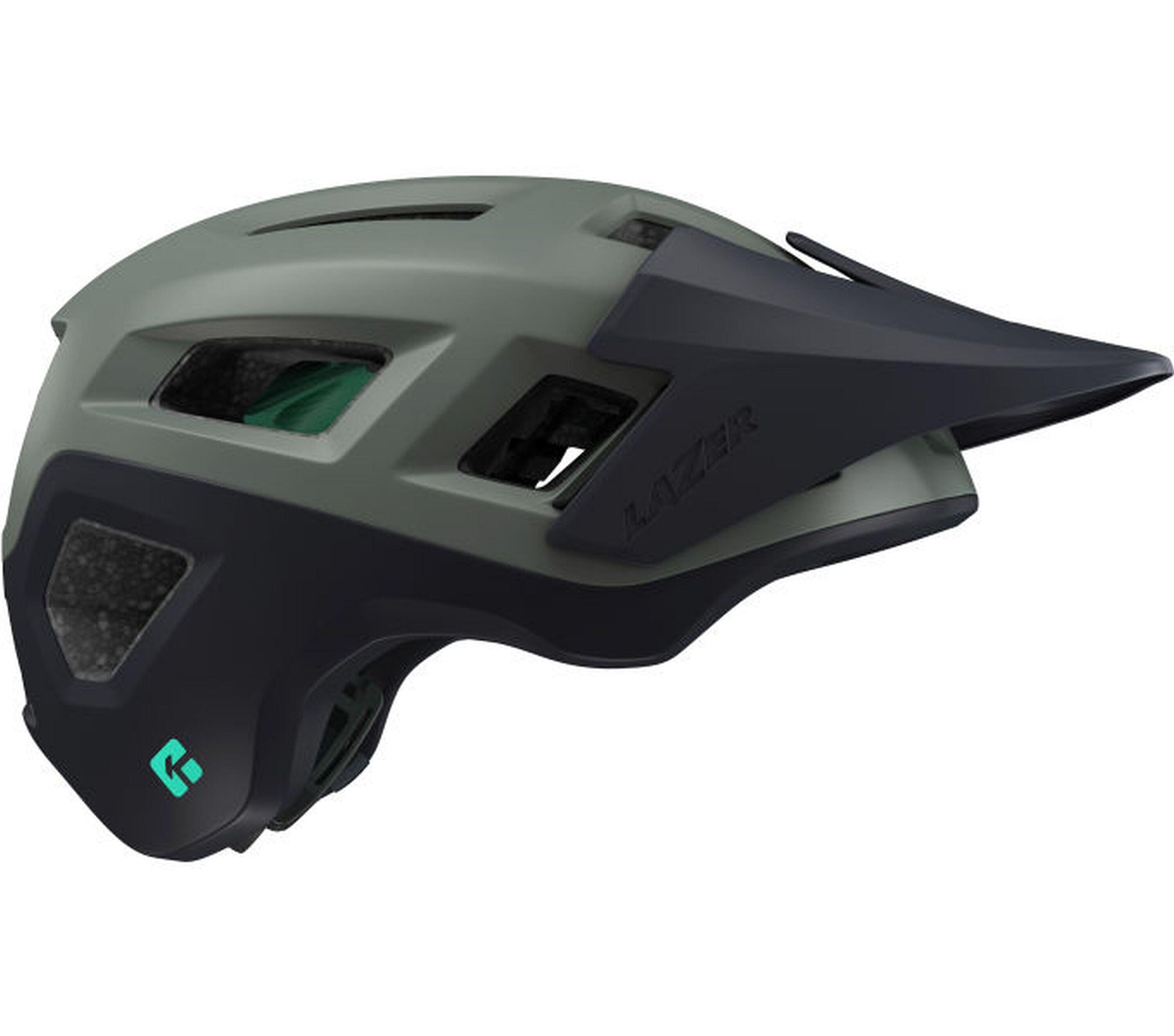 Lazer Coyote KinetiCore Cycle Helmet Matt Dark Green 1/6