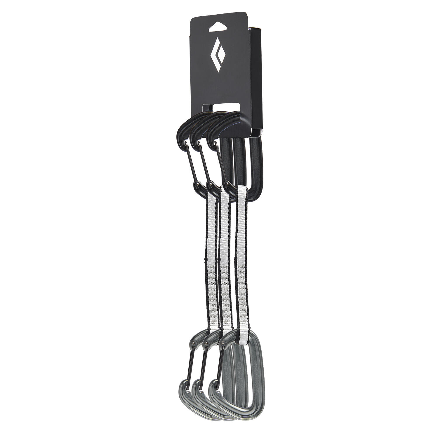 Dégaines Black Diamond LiteWire 16 cm – pack 3 mousq. forgés, sangle Dynex 12 mm 1/3