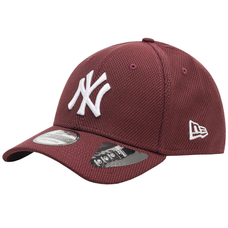 Férfi baseball sapka, New Era 39THIRTY New York Yankees MLB Cap, burgundia