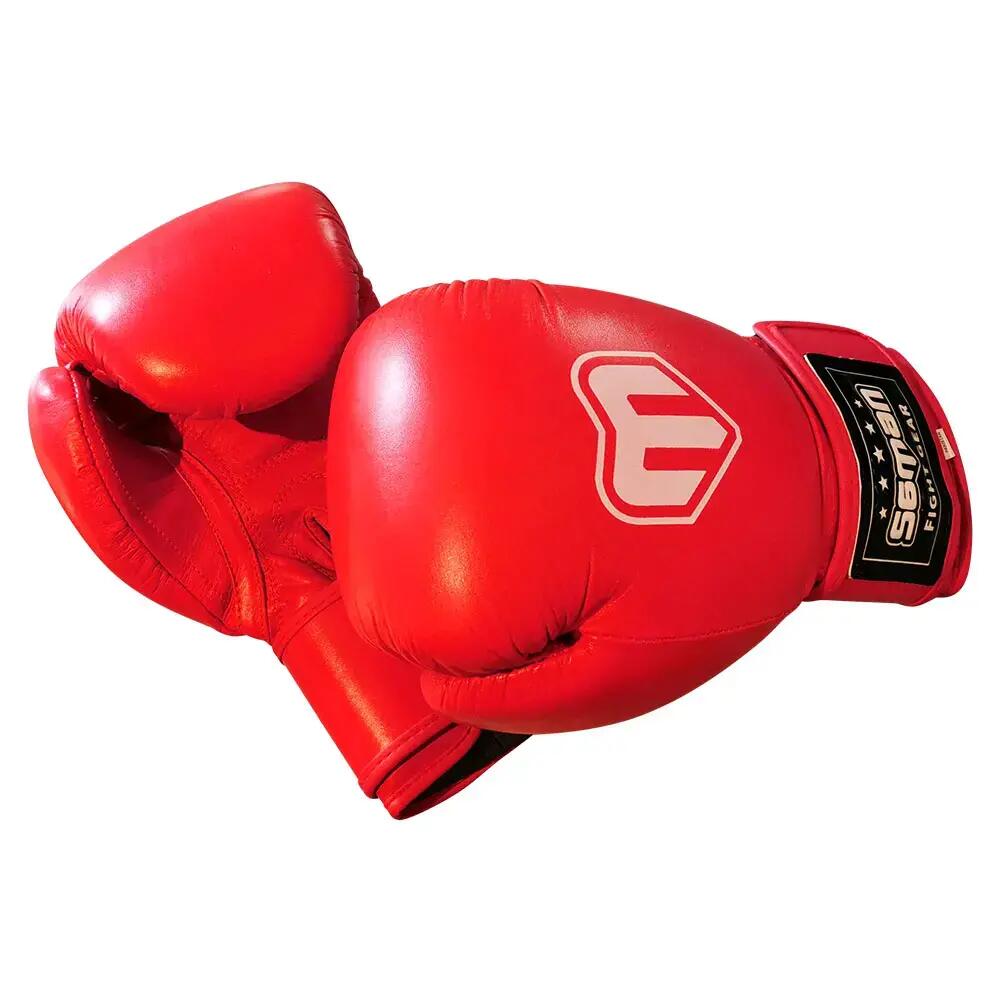 Boxkesztyű, Saman, Competition, valódi bőr, piros 2/2