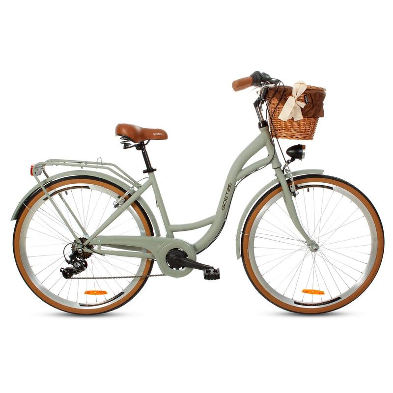 Rower miejski GOETZE Mood 28 7B Shimano kosz GOETZE Decathlon