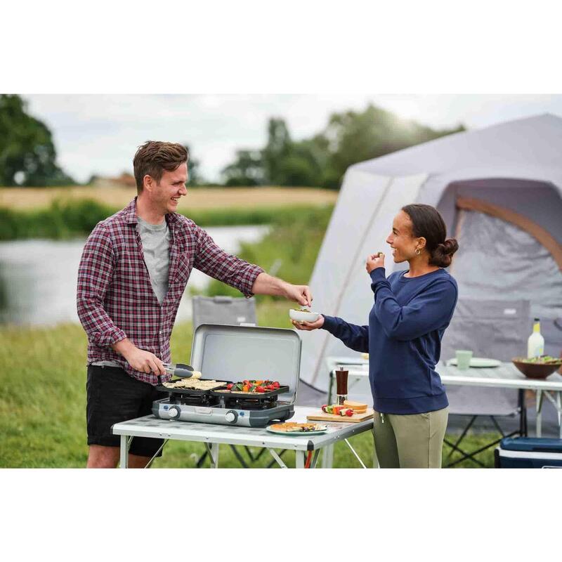 Réchaud Grill de table à gaz "Camping Kitchen 2 Grill Go CV" Campingaz ...