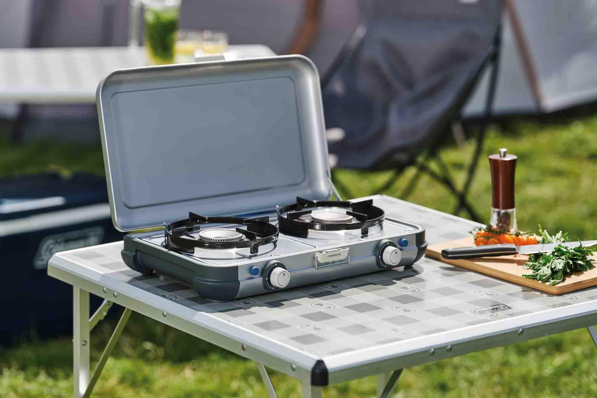 Réchaud Grill de table à gaz "Camping Kitchen 2 Grill Go CV" Campingaz 4/7