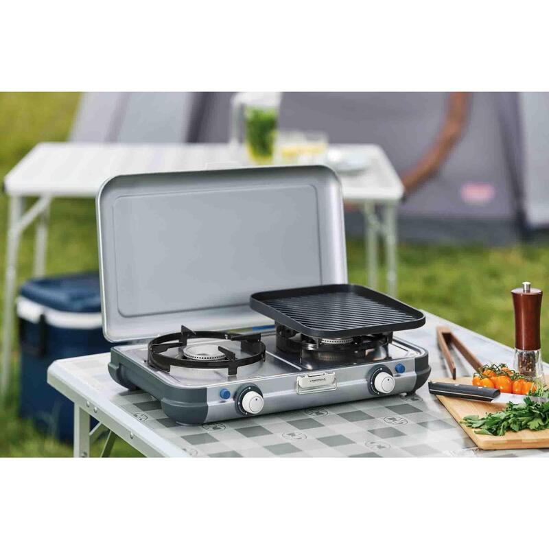 Réchaud Grill de table à gaz "Camping Kitchen 2 Grill Go CV" Campingaz