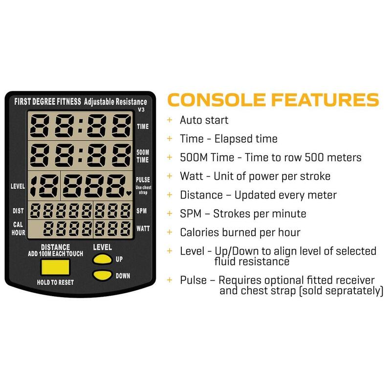 Rameur - Pacific Plus - Écran LCD - Machine Waterroei