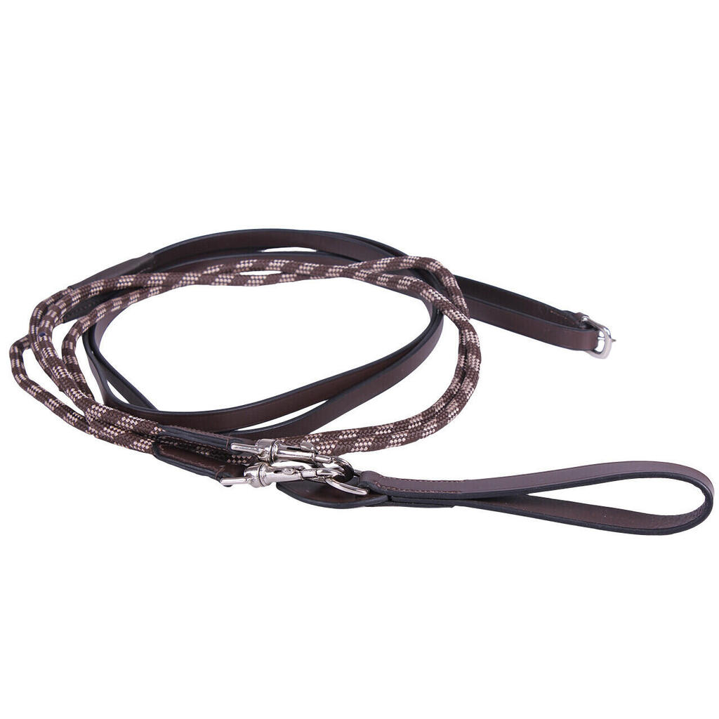 German horse reins QHP Luxe