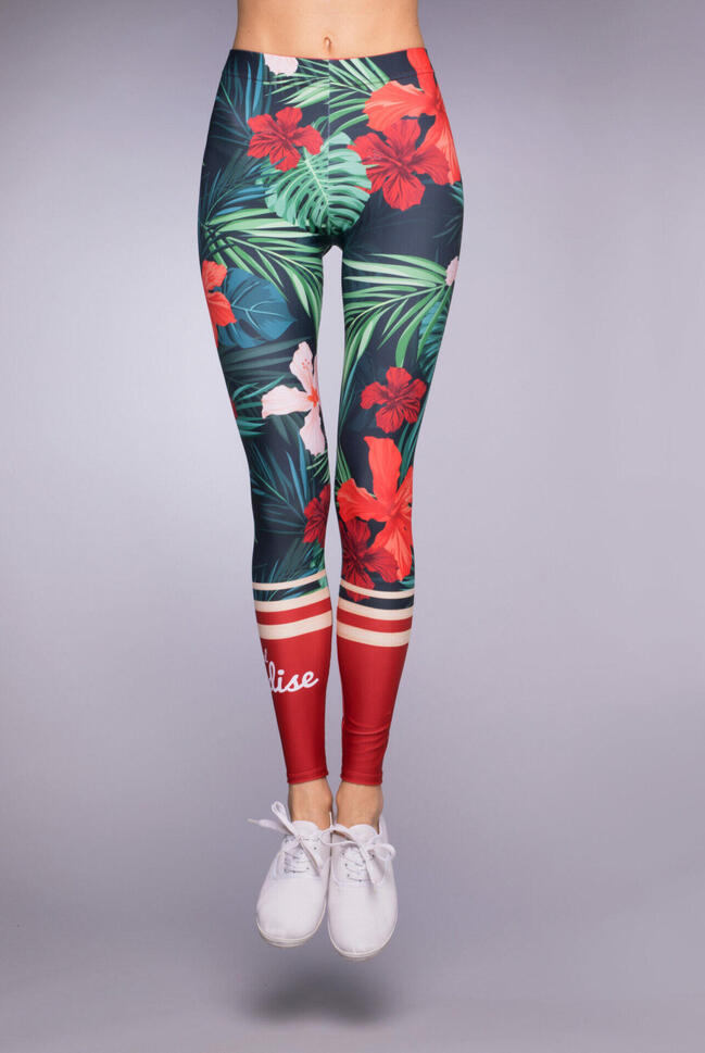 Legginsy sportowe damskie DEEP TRIP Rajskie