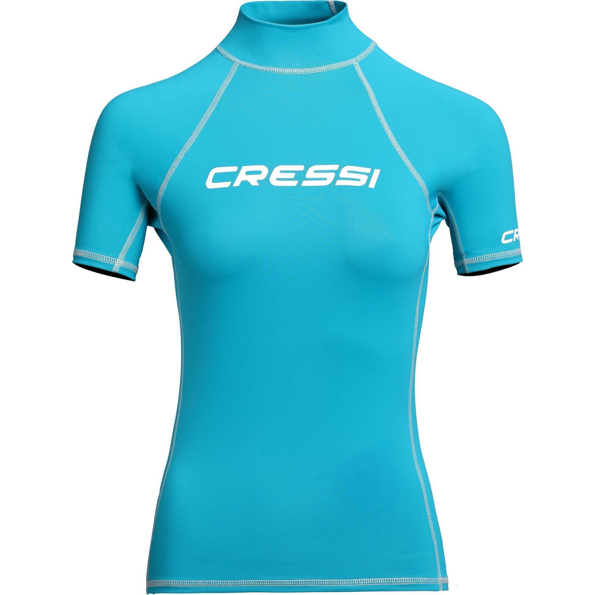 Cressi - Cressi Rash Guard  -  Femmes  -  Lady Short Sleeve - Rashguard - Bleu - 36 Xs - Decathlon