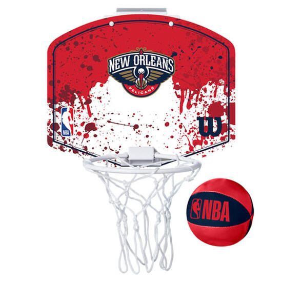 Mini canasta de baloncesto Wilson NBA New Orleans Pelicans