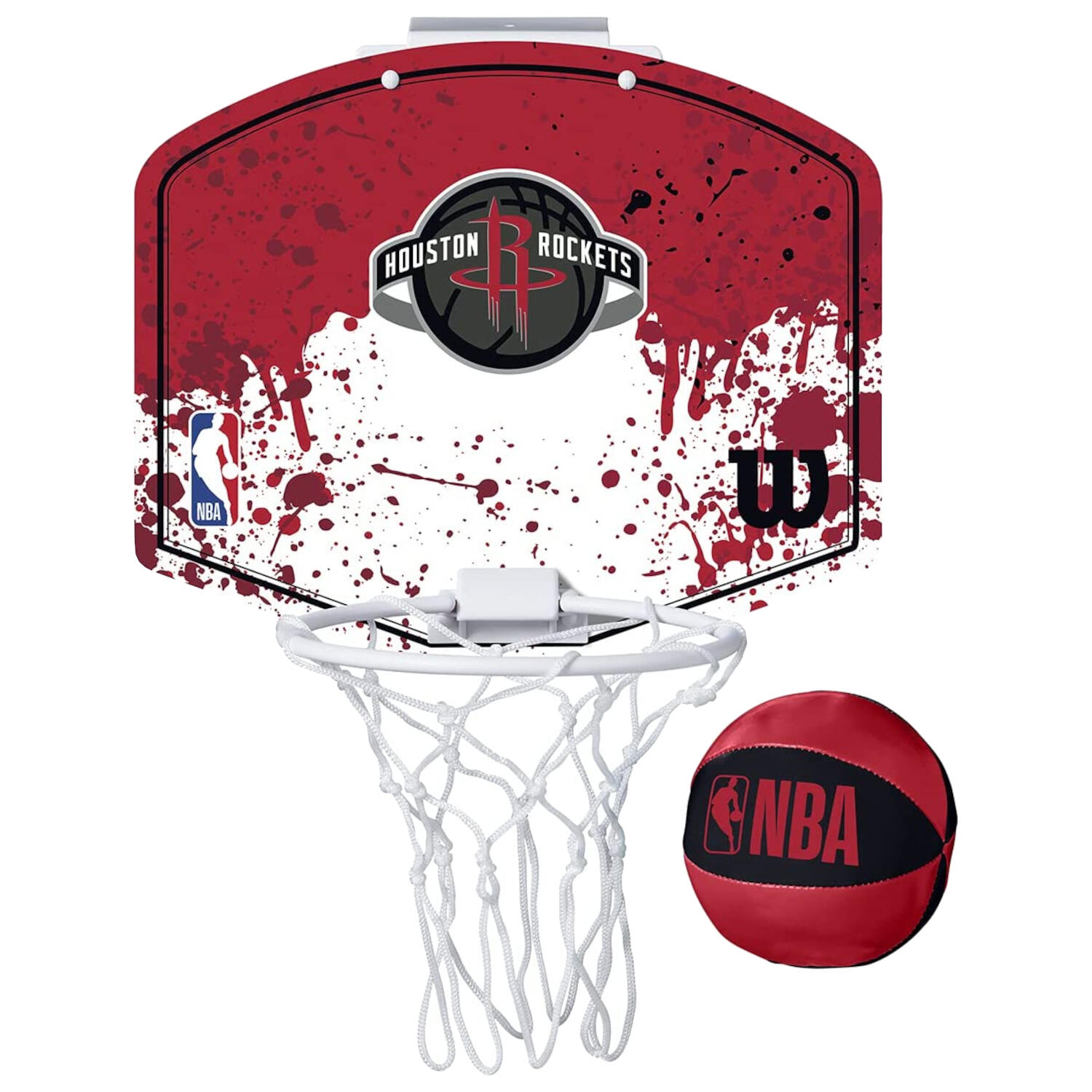 Wilson - Panier De Basket Mini Nba Team Houston Rockets - Panier De Basket - Noir|rouge - Taille Unique - Decathlon