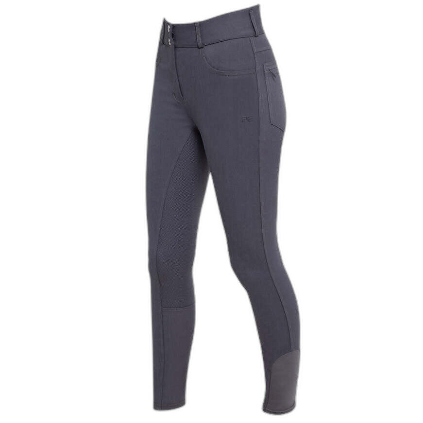 Premier Equine - Pantalon Équitation Full Grip Femme Premier Equine Virtue - Pantalon D'Équitation - Gris|marron - 36 Xs - Decathlon