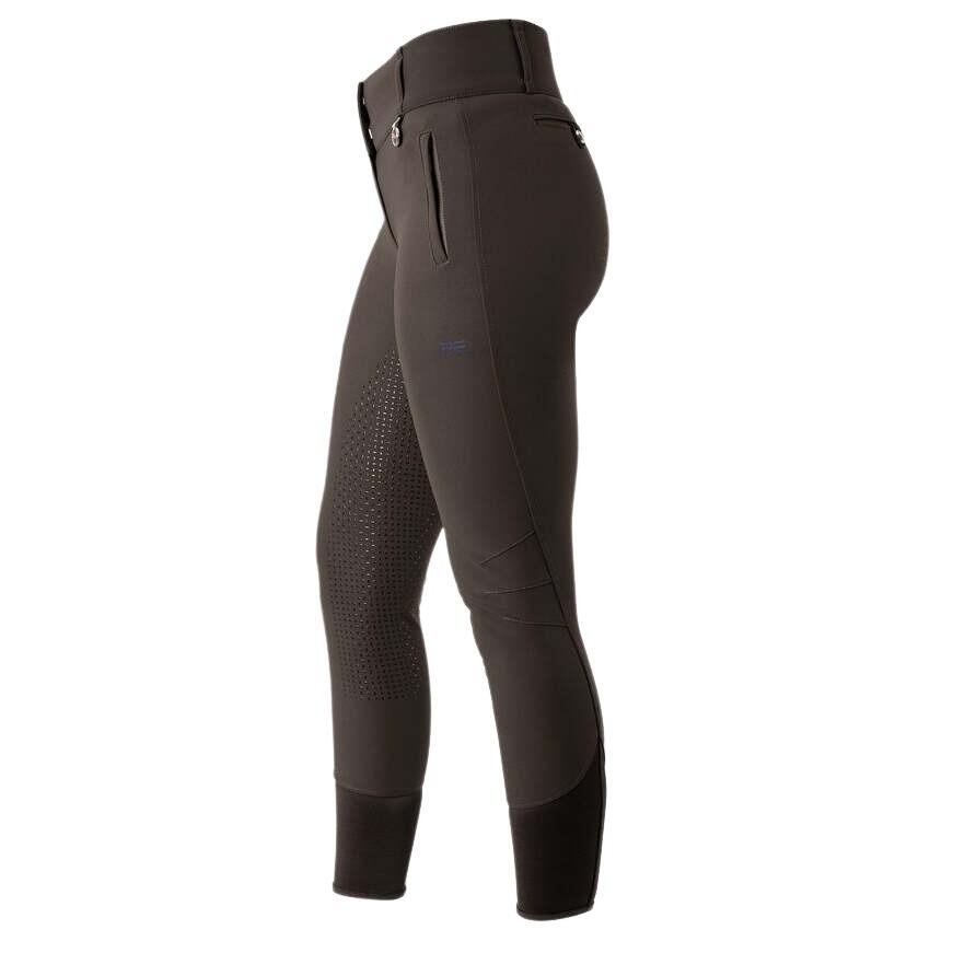 Premier Equine - Pantalon Équitation Full Grip Femme Premier Equine Carapello - Pantalon D'Équitation - Marron|vert - 36 - Decathlon