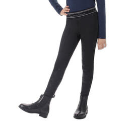 Legging d'équitation Eden Junior - Noir