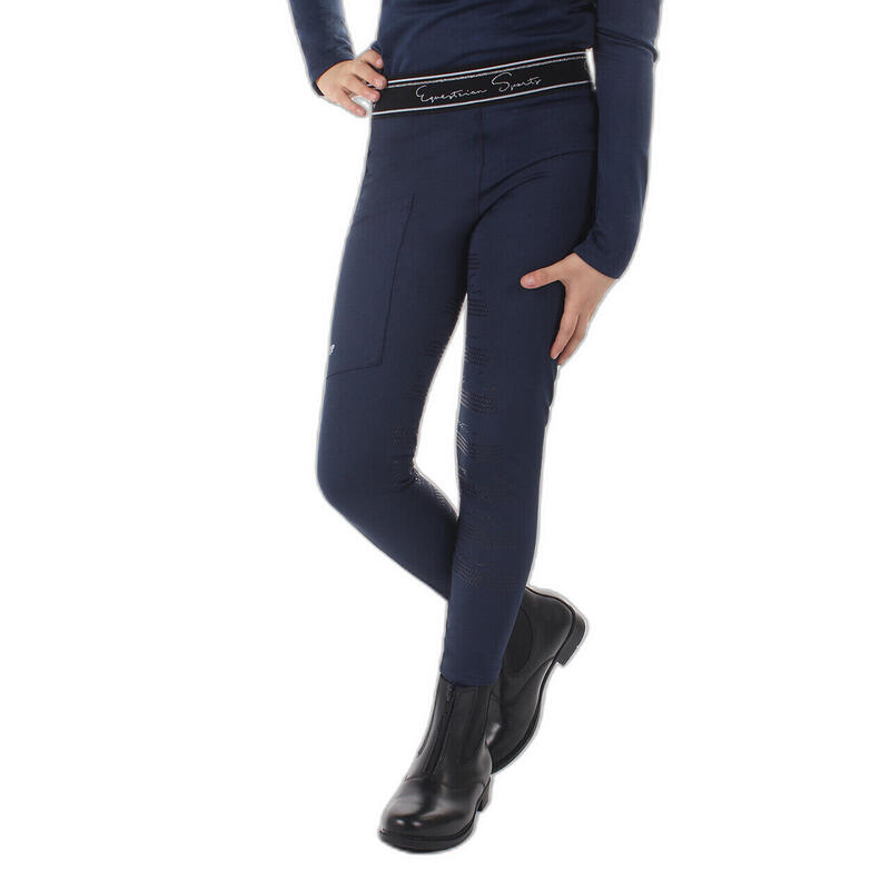 Leggings da equitazione a tutta aderenza per ragazze QHP Eden Leggings da equitazione a tutta aderenza per ragazze QHP Eden