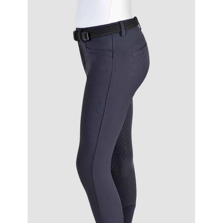 Pantalon équitation avec grip aux genoux enfant Equiline 3/7
