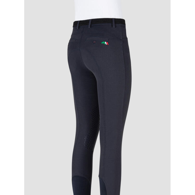 Pantalon équitation avec grip aux genoux enfant Equiline 2/7