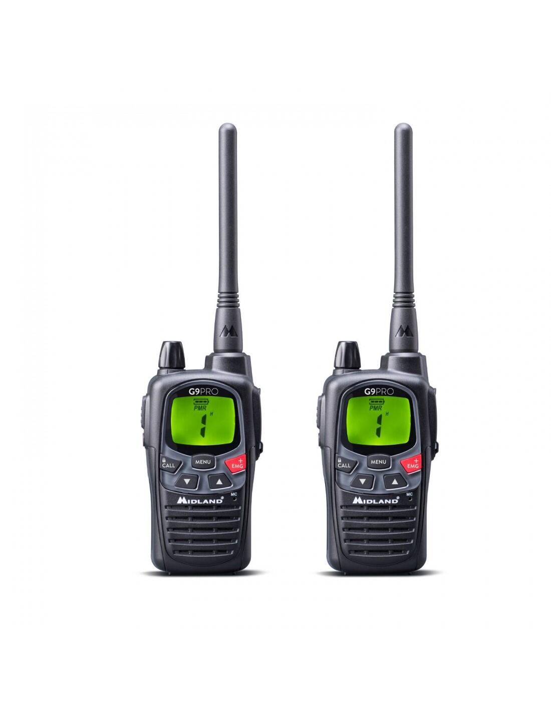 G9 PRO Work Edition Pack de 2 talkies walkies MIDLAND G9PRO et micro oreillettes 2/7