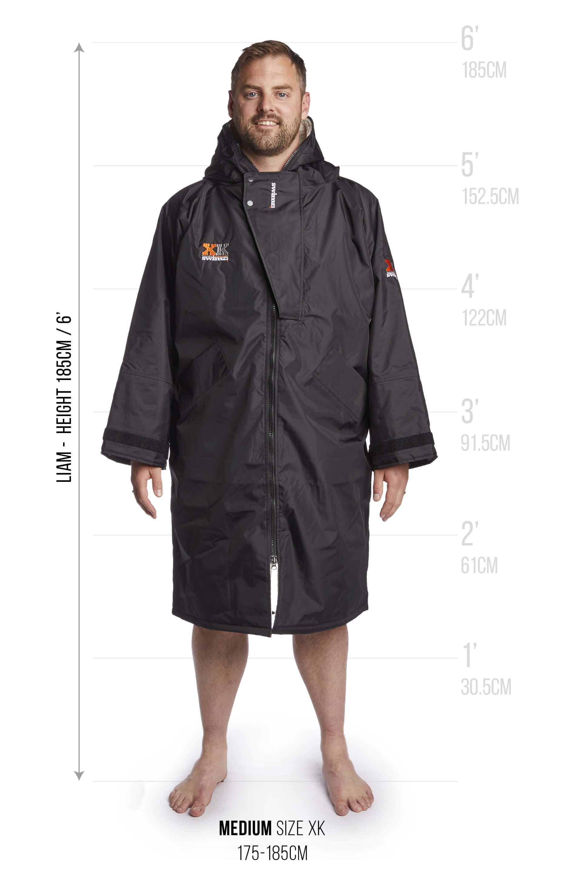 Swimzi XK Robe Senior Black 4/5