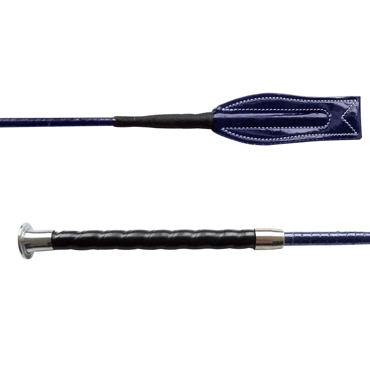 Qhp - Cravache D'Obstacles Équitation Qhp Comfort - Cravache - Bleu - 65 Cm - Decathlon