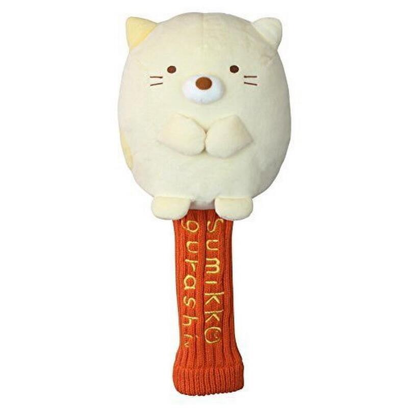 H-280 SUMIKKO GURASHI CAT GOLF DRIVER HEAD COVER - YELLOW