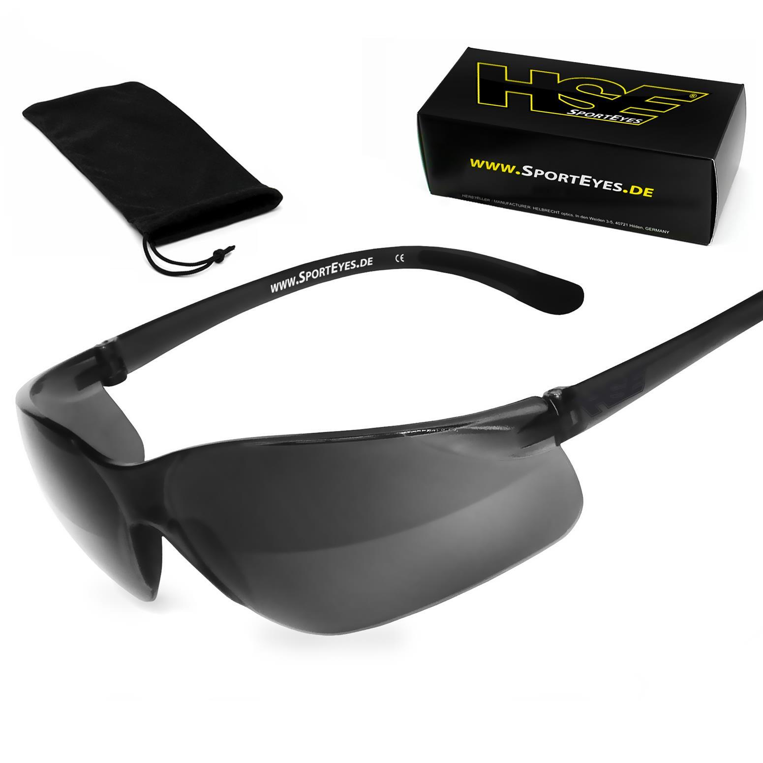 HSE - SPORTEYES Sportbrille | DEFENDER 1.0 | smoke | Steinschlagbeständig | beschlagfrei