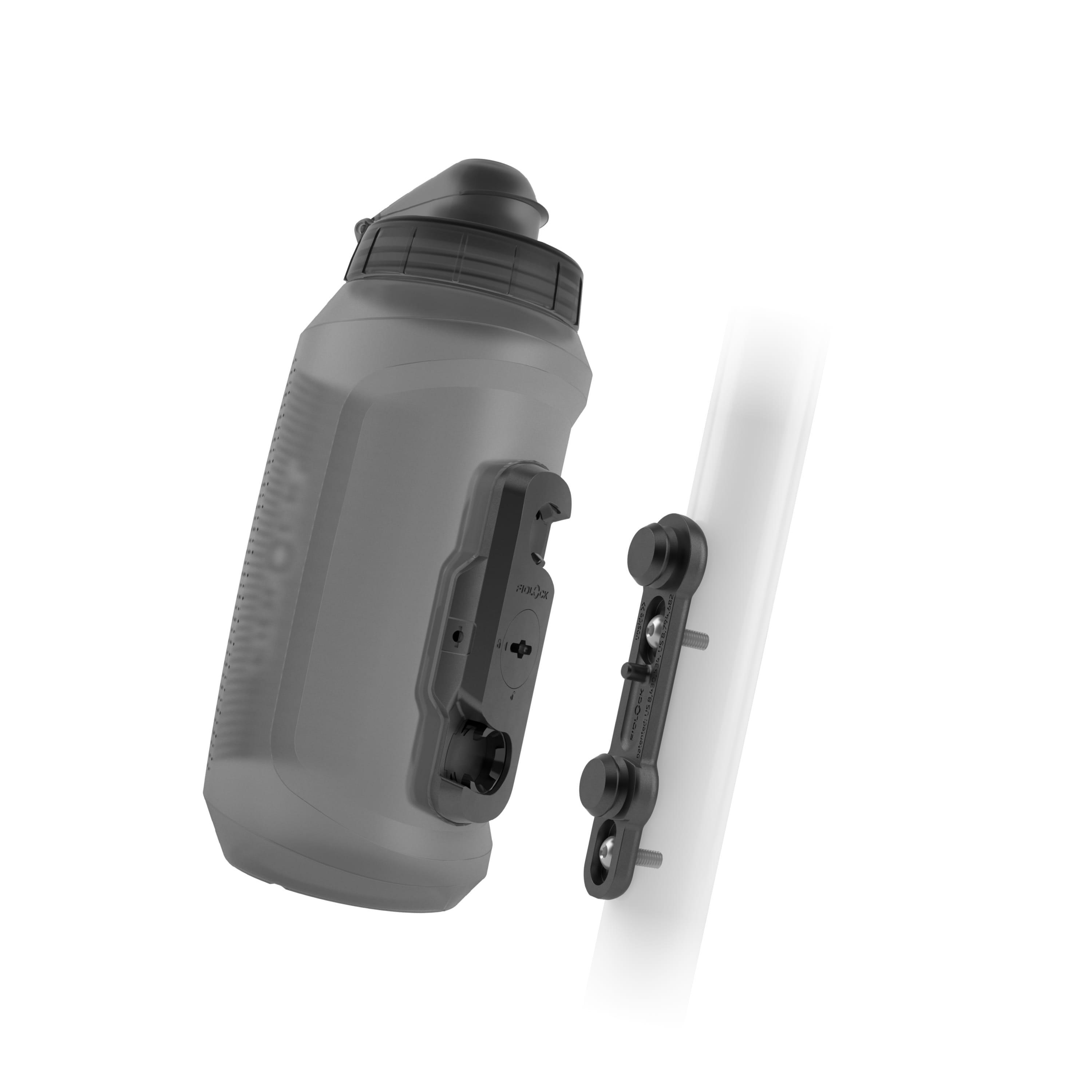FIDLOCK TWIST SET + BB fles 750 compact transparant zwart