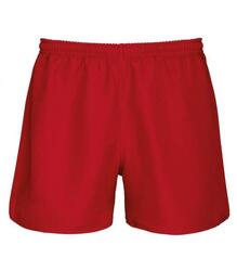 SHORT ELITE RUGBY ROUGE 100% POLYESTER 220GR