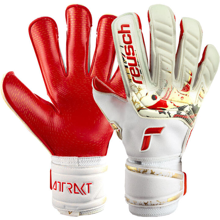Reusch Attrakt Gold X GluePrint Goalkeeper Gloves REUSCH Decathlon