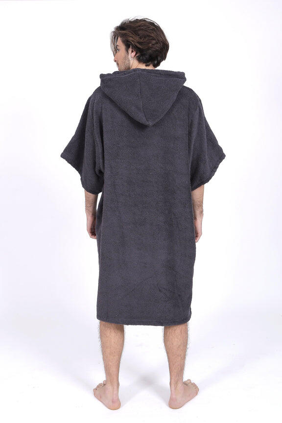 Surf Poncho | Pacifique Sud |  Grigio scuro | Con maniche 3/6