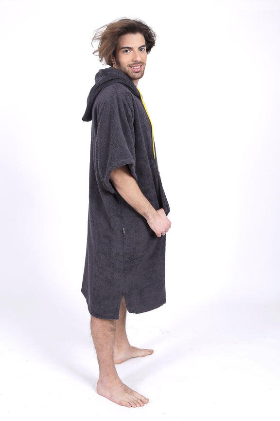 Surf Poncho | Pacifique Sud |  Grigio scuro | Con maniche 4/6
