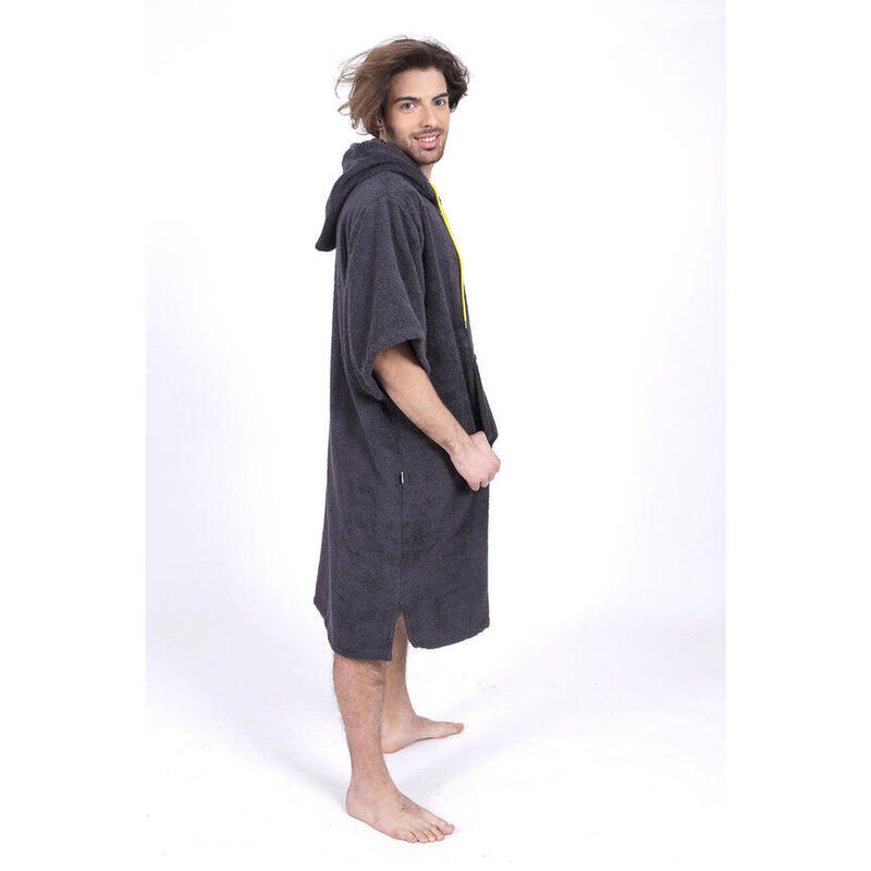 Surf Poncho | Pacifique Sud |  Grigio scuro | Con maniche