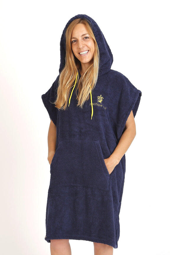 Pacifique Sud | Poncho Surf | Azul&Amarelo | Sem Mangas | Tamanho Médio 4/6