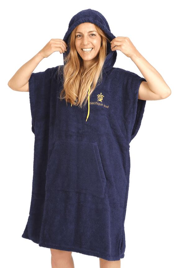 Pacifique Sud | Poncho Surf | Azul&Amarelo | Sem Mangas | Tamanho Médio 2/6