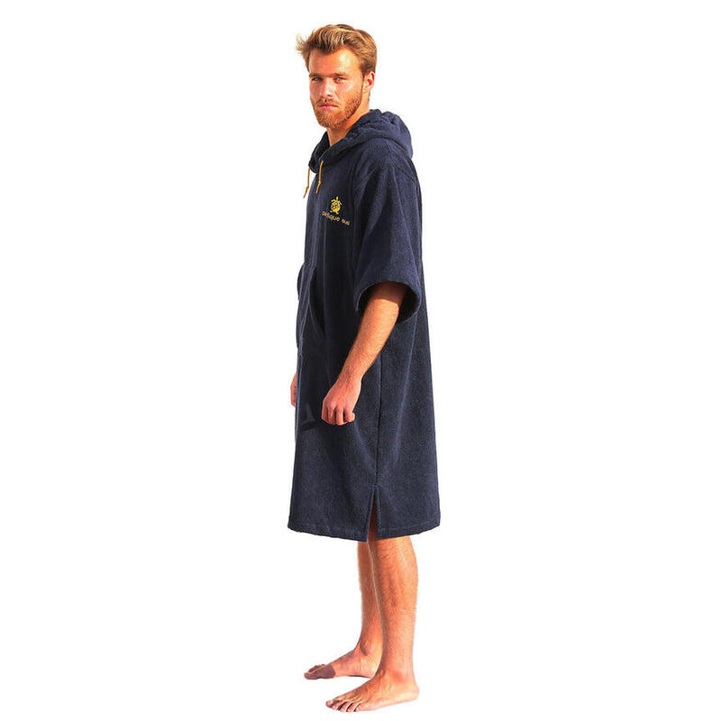 Surf Poncho | Pacifique Sud |  Navy Blue | Z rękawami | 100% Bawełna