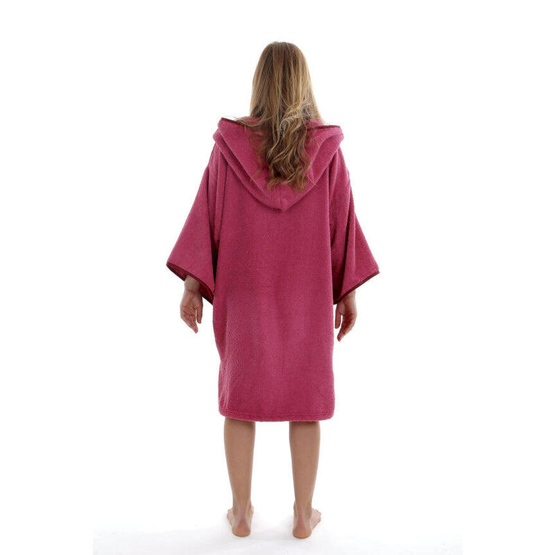 Pacifique Sud | Poncho Surf | Mädchen | Rose | mit Ärmeln