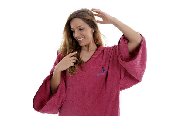 Pacifique Sud - Poncho Surf - vrouw - Roze - Met mouwen 4/6