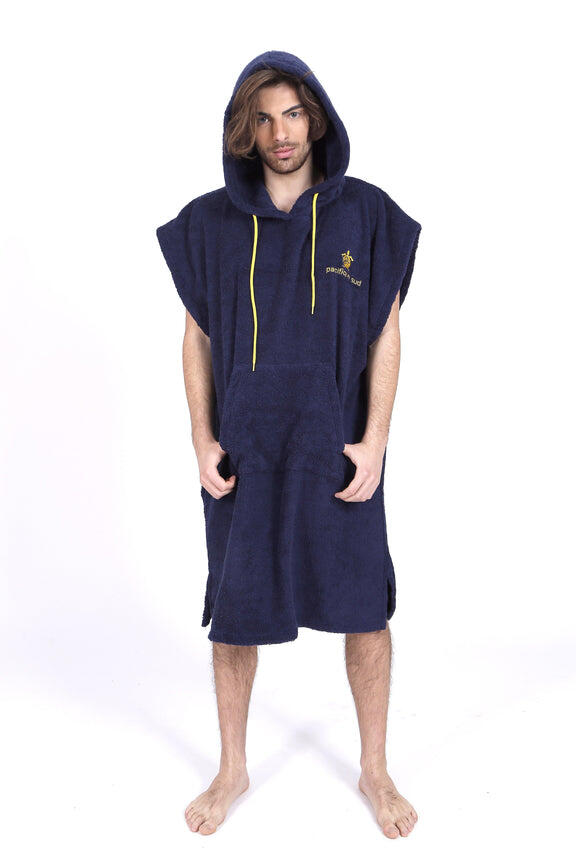 Poncho Surf  Azul y Amarillo  Sin Mangas  Talla Grande Pacifique Sud 4/6