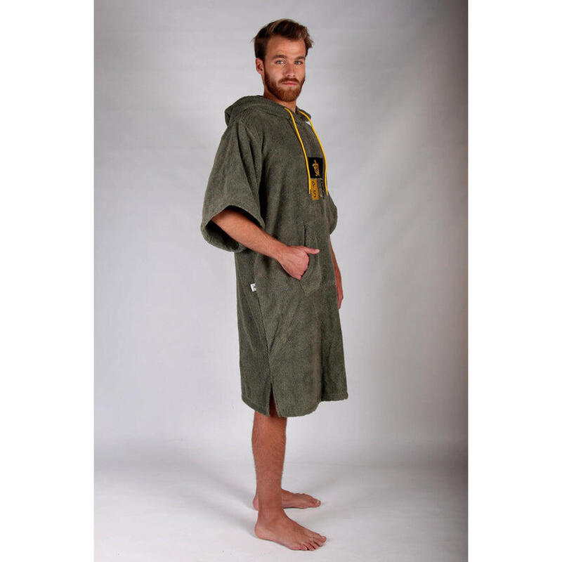 Poncho Surf  Verde  Con Mangas Pacifique Sud