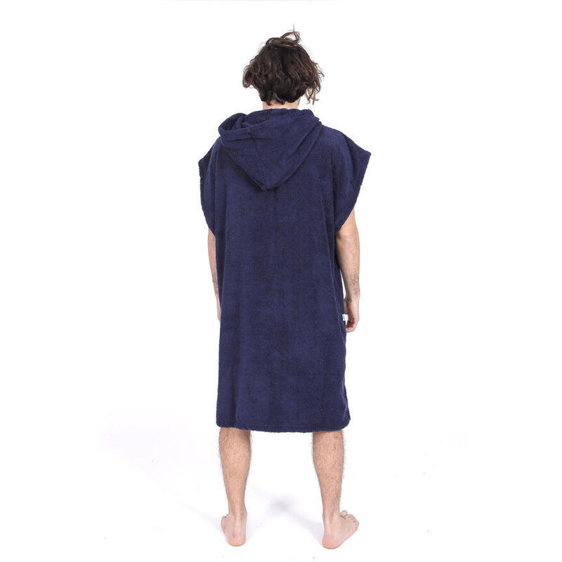 Pacifique Sud - Poncho Surf Blauw & Geel - Mouwloos Grote Maat